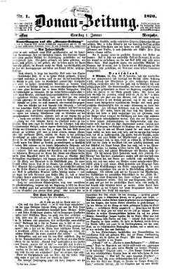 Donau-Zeitung Samstag 1. Januar 1870