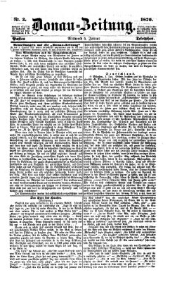 Donau-Zeitung Mittwoch 5. Januar 1870