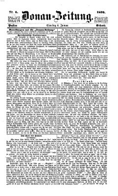 Donau-Zeitung Samstag 8. Januar 1870