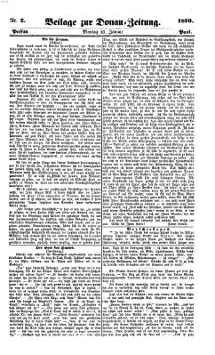 Donau-Zeitung Montag 10. Januar 1870