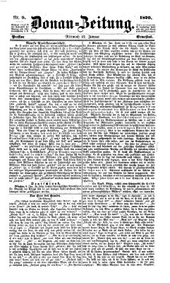 Donau-Zeitung Mittwoch 12. Januar 1870