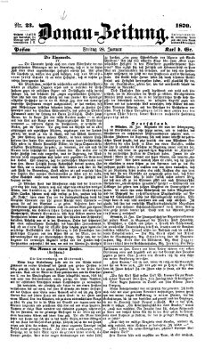 Donau-Zeitung Freitag 28. Januar 1870