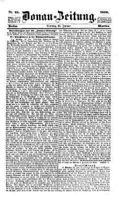 Donau-Zeitung Sonntag 30. Januar 1870