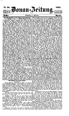 Donau-Zeitung Samstag 5. Februar 1870