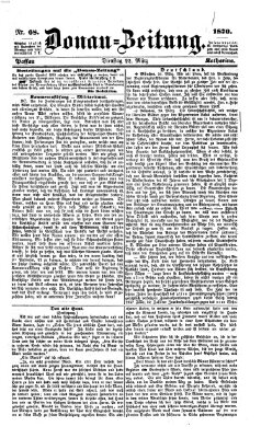 Donau-Zeitung Dienstag 22. März 1870