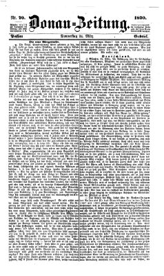 Donau-Zeitung Donnerstag 24. März 1870