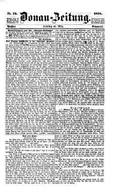 Donau-Zeitung Samstag 26. März 1870