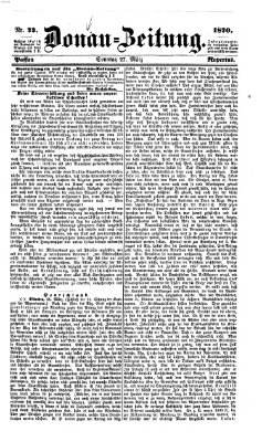 Donau-Zeitung Sonntag 27. März 1870