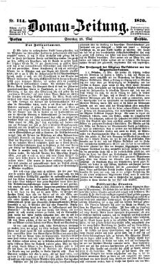 Donau-Zeitung Sonntag 15. Mai 1870