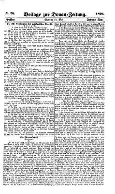 Donau-Zeitung Montag 16. Mai 1870