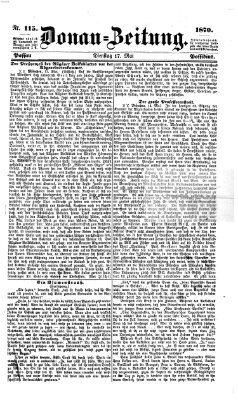 Donau-Zeitung Dienstag 17. Mai 1870