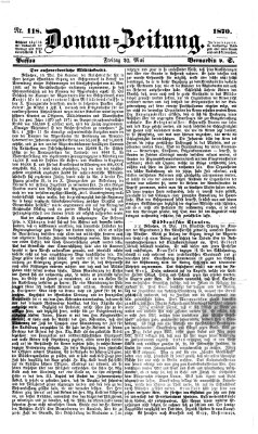 Donau-Zeitung Freitag 20. Mai 1870