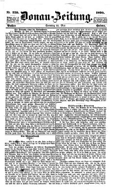 Donau-Zeitung Sonntag 22. Mai 1870