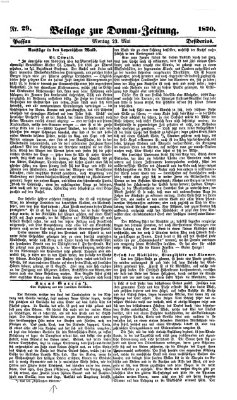 Donau-Zeitung Montag 23. Mai 1870