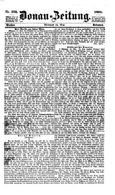 Donau-Zeitung Mittwoch 25. Mai 1870