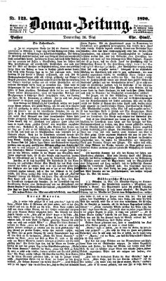 Donau-Zeitung Donnerstag 26. Mai 1870