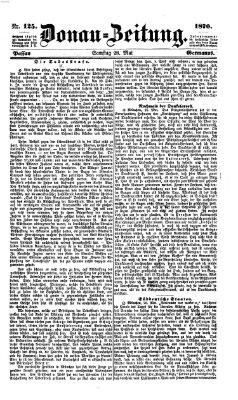 Donau-Zeitung Samstag 28. Mai 1870