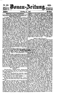 Donau-Zeitung Samstag 25. Juni 1870