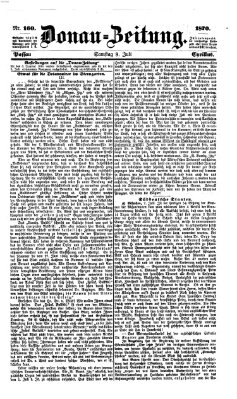 Donau-Zeitung Samstag 9. Juli 1870