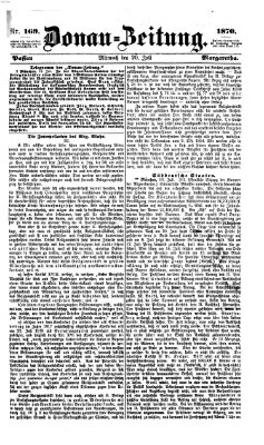 Donau-Zeitung Mittwoch 20. Juli 1870