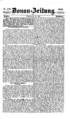 Donau-Zeitung Sonntag 24. Juli 1870