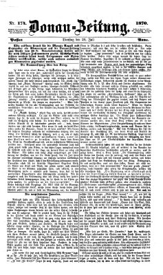 Donau-Zeitung Dienstag 26. Juli 1870