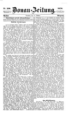 Donau-Zeitung Samstag 8. Oktober 1870