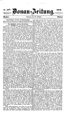 Donau-Zeitung Sonntag 16. Oktober 1870