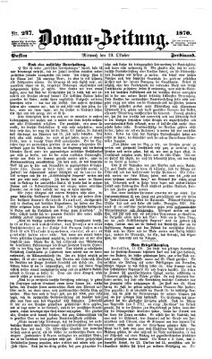 Donau-Zeitung Mittwoch 19. Oktober 1870