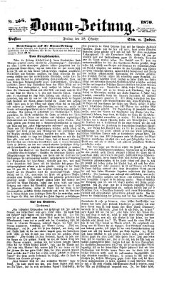 Donau-Zeitung Freitag 28. Oktober 1870