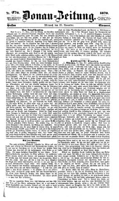 Donau-Zeitung Mittwoch 23. November 1870