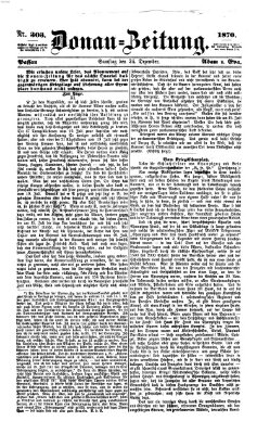 Donau-Zeitung Samstag 24. Dezember 1870