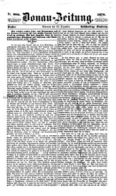 Donau-Zeitung Mittwoch 28. Dezember 1870