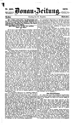 Donau-Zeitung Samstag 31. Dezember 1870