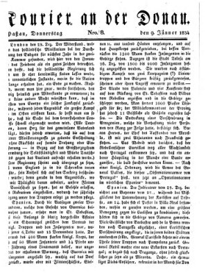 Kourier an der Donau (Donau-Zeitung) Donnerstag 9. Januar 1834