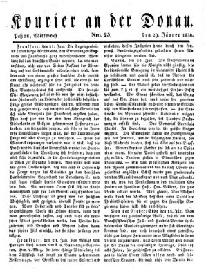 Kourier an der Donau (Donau-Zeitung) Mittwoch 29. Januar 1834