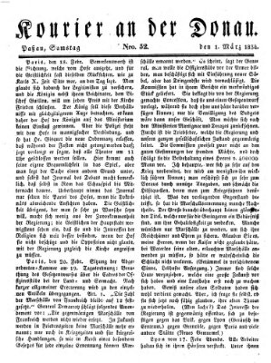 Kourier an der Donau (Donau-Zeitung) Samstag 1. März 1834