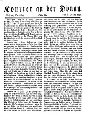 Kourier an der Donau (Donau-Zeitung) Samstag 8. März 1834