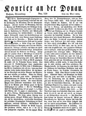 Kourier an der Donau (Donau-Zeitung) Dienstag 20. Mai 1834