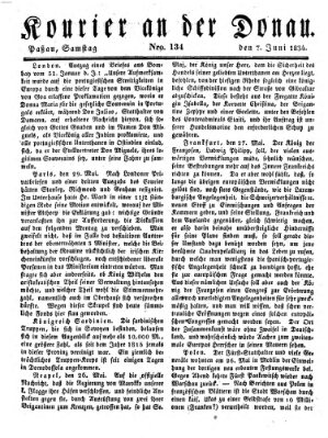 Kourier an der Donau (Donau-Zeitung) Samstag 7. Juni 1834