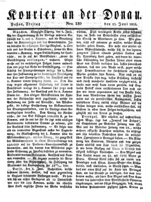 Kourier an der Donau (Donau-Zeitung) Freitag 13. Juni 1834