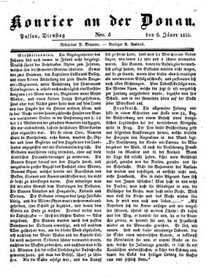 Kourier an der Donau (Donau-Zeitung) Dienstag 6. Januar 1835