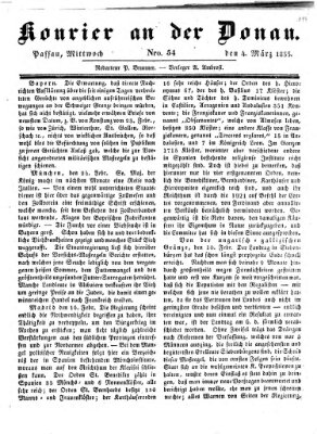 Kourier an der Donau (Donau-Zeitung) Mittwoch 4. März 1835