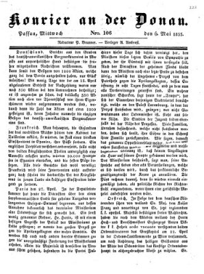 Kourier an der Donau (Donau-Zeitung) Mittwoch 6. Mai 1835