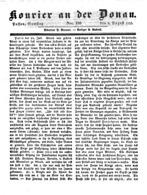 Kourier an der Donau (Donau-Zeitung) Samstag 8. August 1835