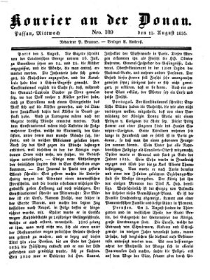 Kourier an der Donau (Donau-Zeitung) Mittwoch 12. August 1835