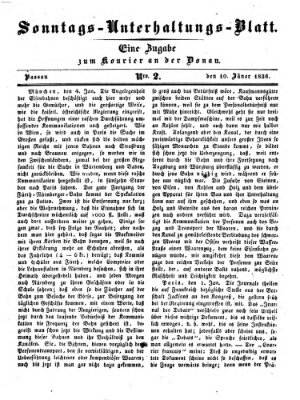 Kourier an der Donau (Donau-Zeitung) Sonntag 10. Januar 1836