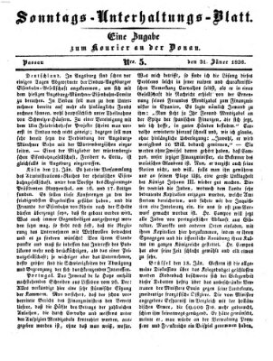 Kourier an der Donau (Donau-Zeitung) Sonntag 31. Januar 1836