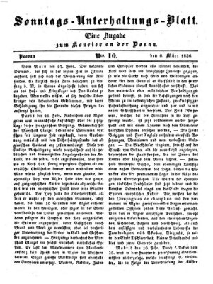 Kourier an der Donau (Donau-Zeitung) Sonntag 6. März 1836