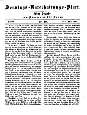 Kourier an der Donau (Donau-Zeitung) Sonntag 8. Mai 1836